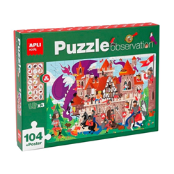 Puzzle observation junior - Château | Apli kids